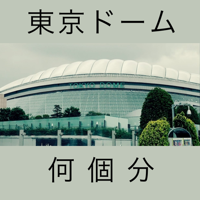 東京ドーム何個分 って広さを表すのにテレビでよく聞きますけどピンとこないんですよねぇ Praying For Time